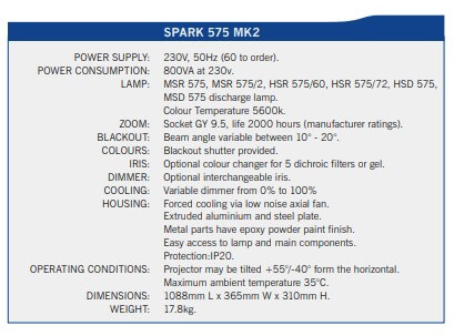 f.a.l spark 575 mkii