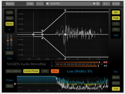 Nugen Audio Mono Filter