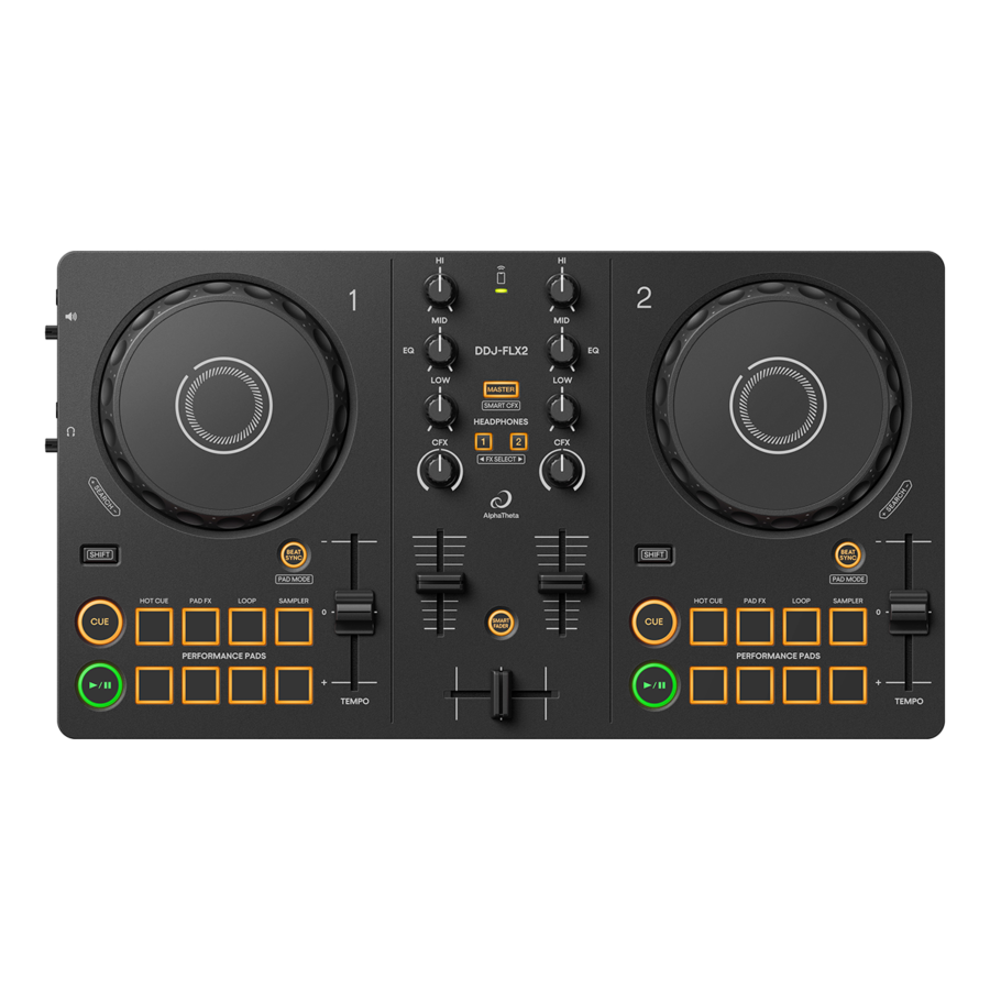 【未使用(開封済み)】AlphaTheta DDJ-FLX2 AlphaTheta DDJ-FLX2 Bluetooth Özellikli 2 kanal DJ Kontrol Cihazı